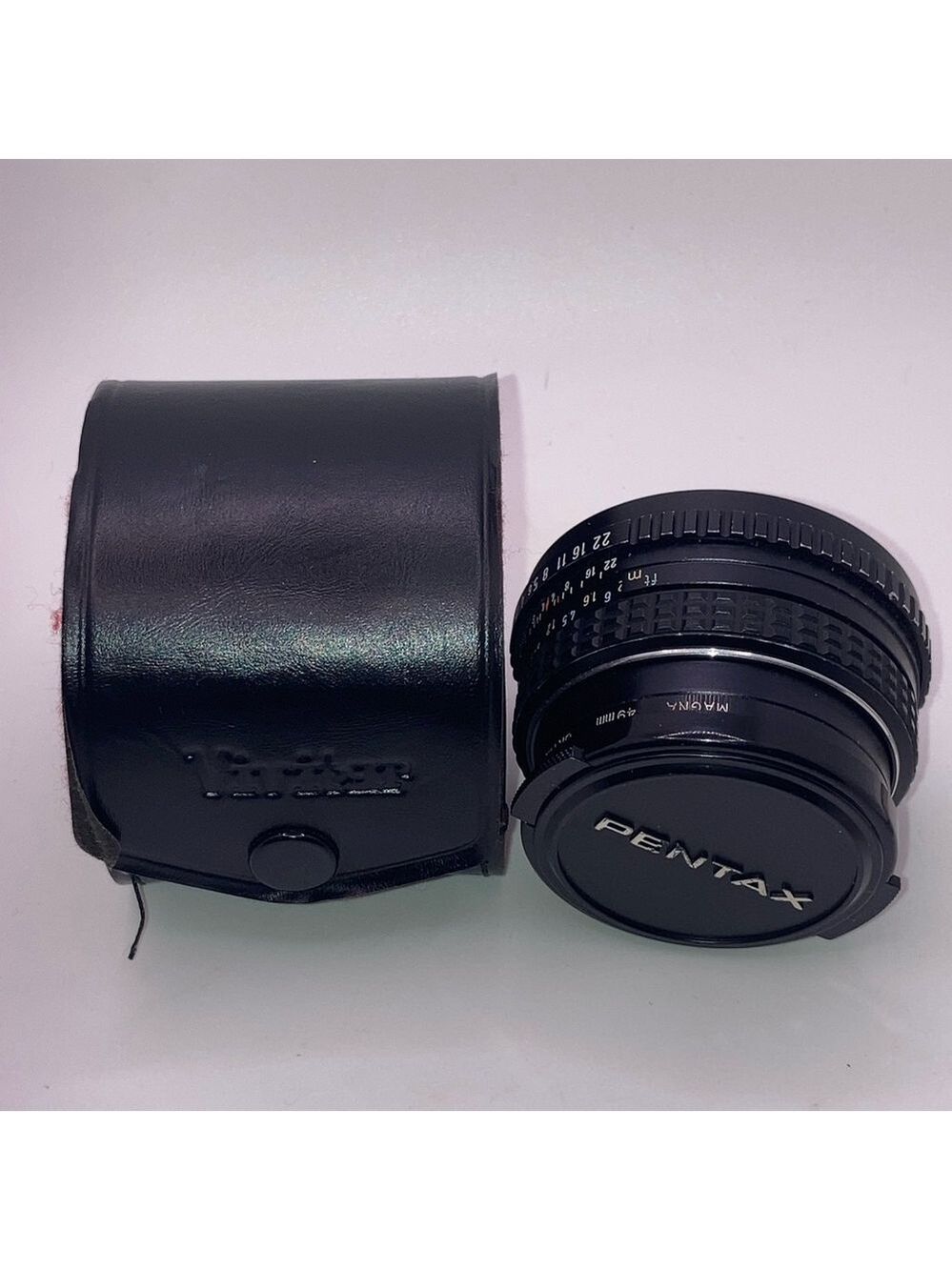 Vtg Pentax-M SMC 50mm 1:2 Asahi Optical Co Camera Lens 3089424 w Cap